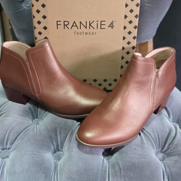 Frankie 4 Novah Cognac Leather Boot Size 8.5 - Picture 1 of 5